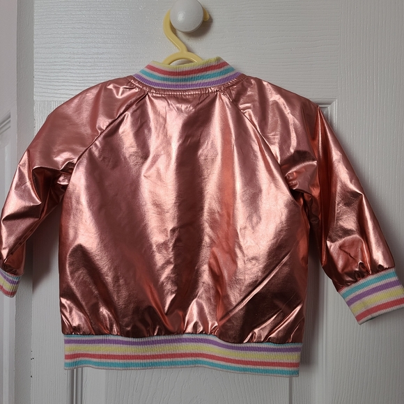 First Impressions rose gold bomber 6-9 months - Picture 3 of 8